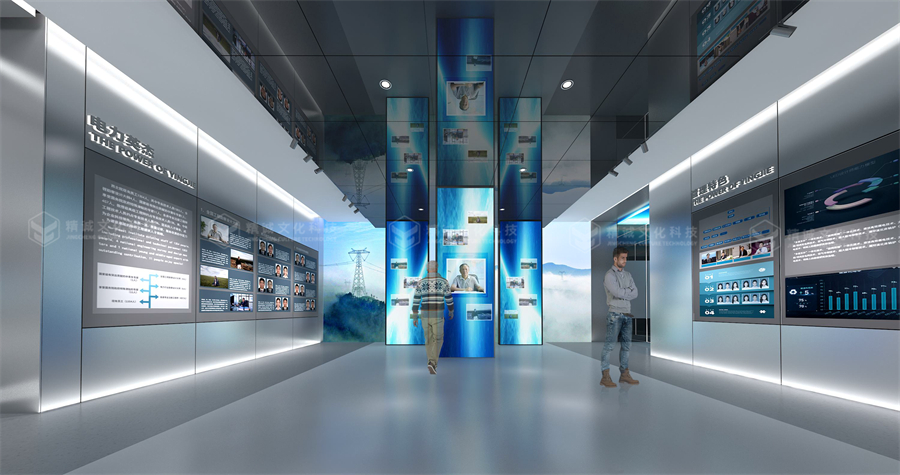 电力行业展厅设计-国西北电力设计院智慧综合展厅