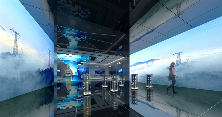 电力行业展厅设计-国西北电力设计院智慧综合展厅